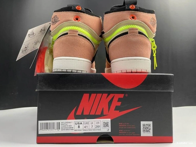 Air Switch 1 CW6576-800 High Jordan Peach 0709